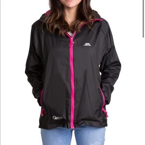 Qikpac Unisex Rain Jacket with Green Zipper